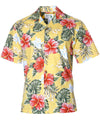 Men Hawaiian Cotton Hibiscus Shirt