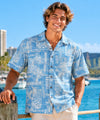 Slate Cotton Poplin Honu Aloha Shirt