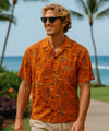 Holo Holo Resort Aloha Shirt Orange