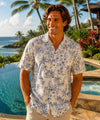 Men's Cotton Palmeras Hawaiian Shirt Cream
