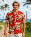 Rayon Wainapanapa Men's Hawaiian Shirt Red