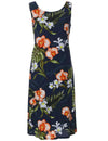 Molokai Orchids Knee Length Hawaiian Dress