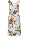 Molokai Orchids Knee Length Hawaiian Dress