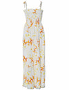 Molokini Tube Top Plumeria Long Maxi Smock Dress