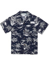 Moon Sailing Tropical Boys Aloha Shirt