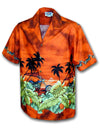 Motorcycle Island Cotton Aloha Shirt