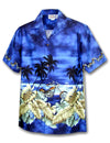 Motorcycle Island Cotton Aloha Shirt