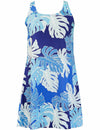 A-Line Back Cutout Hawaiian Dress