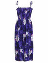 Orchid Tie On Shoulder Smock Hawaiian Dress