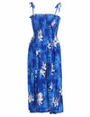 Orchid Tie On Shoulder Smock Hawaiian Dress