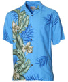 Orchid Panel Rayon Men's Aloha Shirt