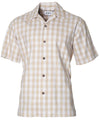 Khaki Palaka Hawaiian Paniolo Men's Shirt