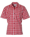Traditional Hawaiian Paniolo Red Palaka Shirt Men's Palaka Shirts