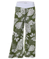 Hibiscus Cotton Mid Raise Pants Women Pants