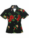 Paradise Women Fitted Rayon Hawaiian Shirt