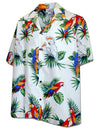 Parrots Men's Cotton Aloha Shirt