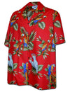 Parrots Men's Cotton Aloha Shirt