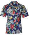 Pericos Parrot Short Sleeves Cotton Aloha Shirt