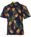 Short Sleeves Gold Pineapples Hawaiian Shirt