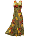 Pineapples Long Maxi Cocktail Vintage Dress
