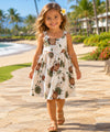 Flirty Girls Cotton Pineapples Sundress White