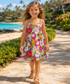 Pineapples Pull-Over Girls Rayon Dress Lavender