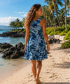 Pineapples Rayon Midi Hawaiian Dress