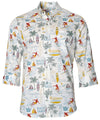 Pipeline Surf Men's 3/4 Sleeve Cotton Shirt