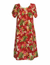 Plumeria Fantasia Pull Over Short Muumuu Dress