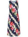Plumeria Knee Length Hawaiian Dress