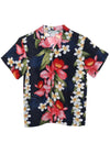 Plumeria Panel Boys Hawaiian Shirt