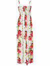 Plumeria Smock Maxi Long Hawaiian Dress