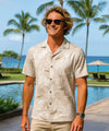 Outrigger Poly Cotton Aloha Shirt Beige