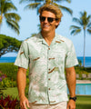 Outrigger Poly Cotton Aloha Shirt Sage