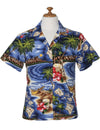 Polynesian Hawaiian Island Camp Shirt