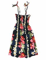 Pua Girls Navy Smock Top Dress
