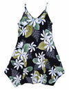 Pualani Girls Hawaiian Dress with Scarf Hem