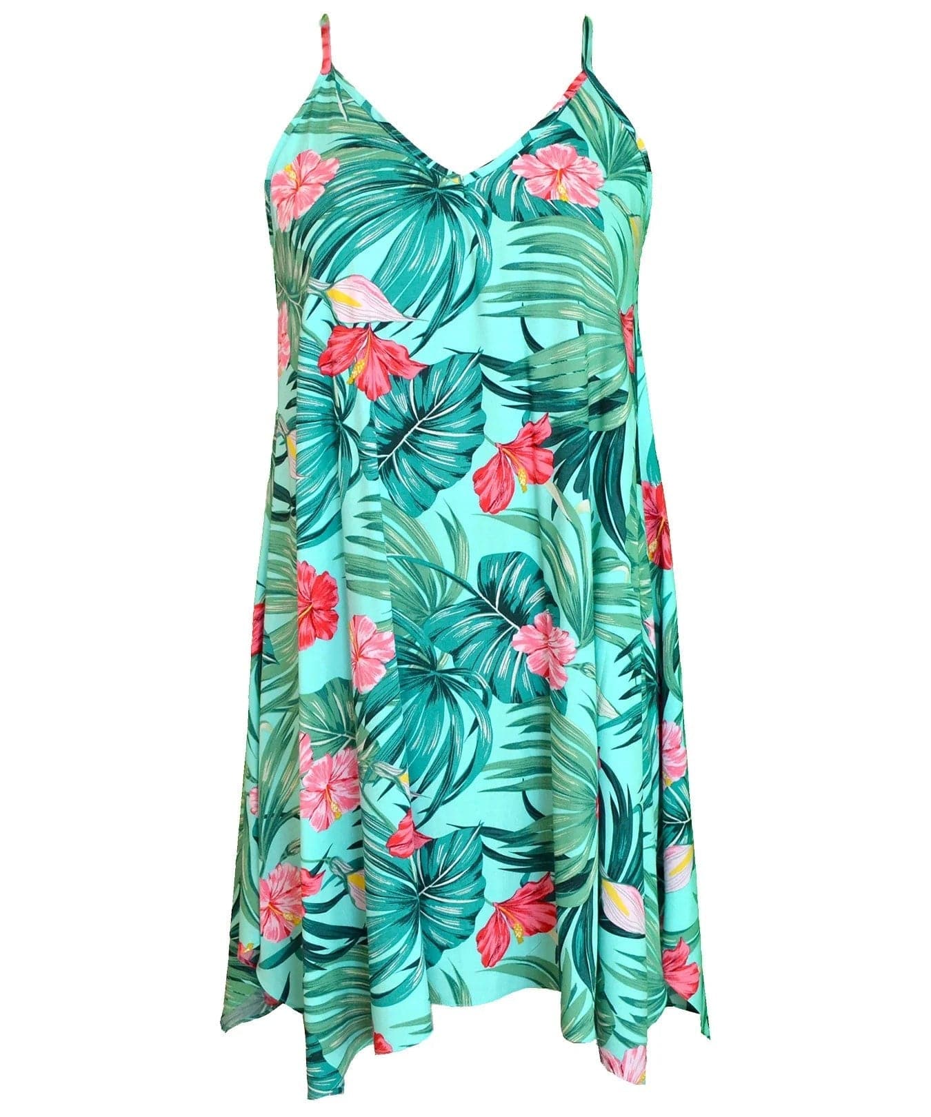Pull-Over Hibiscus Short Hawaiian Dress