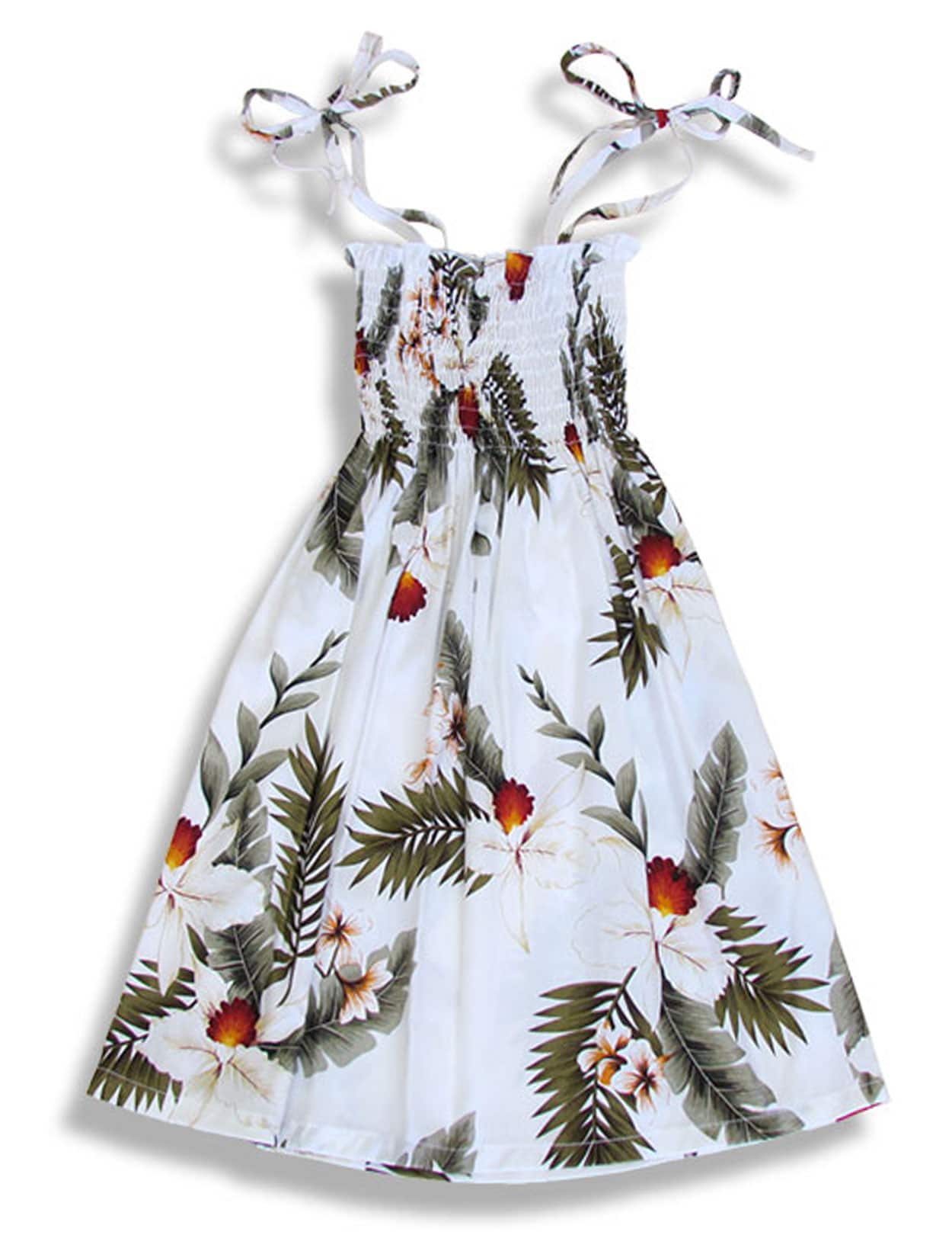 Punahele Girls Tube Top Hawaiian Dress