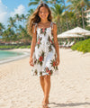 Punahele Girls Tube Top Hawaiian Dress White