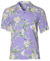 Kaeo Orchids Coral Rayon Aloha Shirt