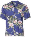 Short Sleeves Pali Orchid Hawaii Island Rayon Shirt
