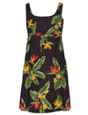 Rayon Birds of Paradise Empire Hawaiian Dress