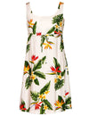 Rayon Birds of Paradise Empire Hawaiian Dress