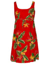 Rayon Birds of Paradise Empire Hawaiian Dress