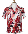Short Sleeves Rayon Hibiscus Hawaiian Blouse