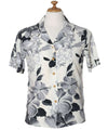 Short Sleeves Rayon Hibiscus Hawaiian Blouse