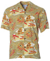 Rayon Hula Hat Men's Open Pointed Aloha Shirt