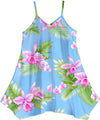 Rayon Orchids Girls V-Neck Smock Dress