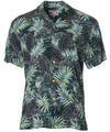Short Sleeves Rayon Palms Men Aloha Shirt